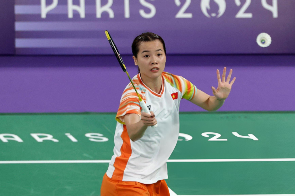 Nguyen Thuy Linh dung buoc tai Olympic Paris sau tran thua truoc tay vot hang 11 the gioi Zhang Beiwen